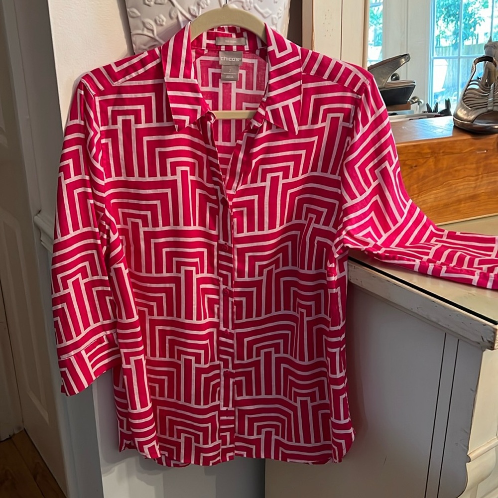 Chico’s Linen Shirt EEEUC